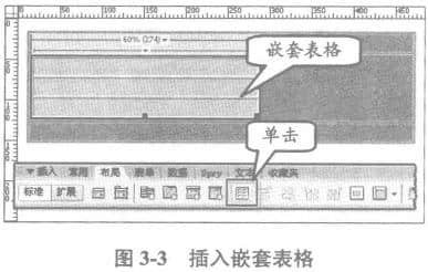 插入嵌套表格