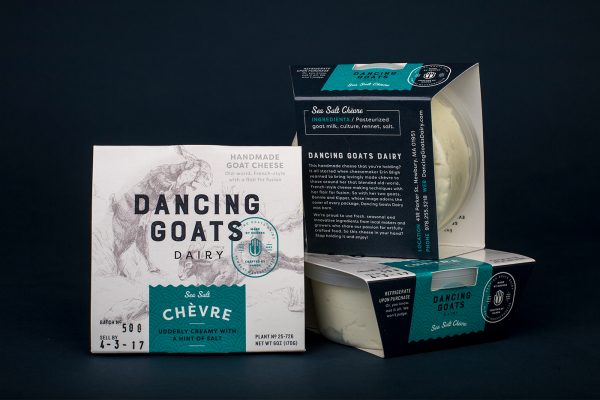 山羊乳酪包装设计为跳舞山羊乳制品(图4)