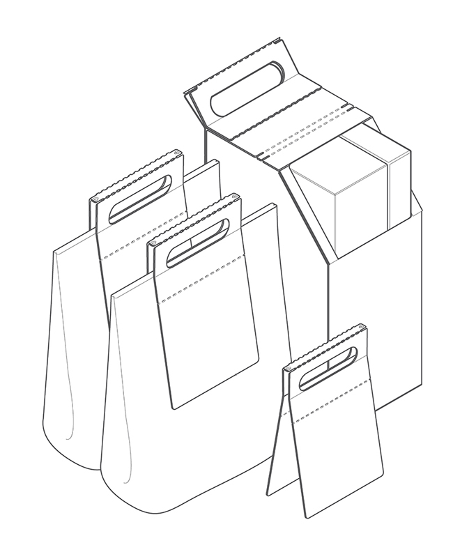 瓦楞纸购物袋包装设计(图7)