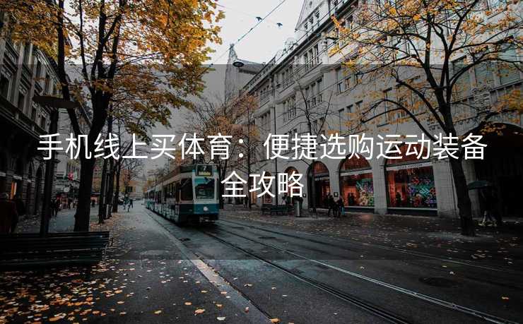 手机线上买体育：便捷选购运动装备全攻略