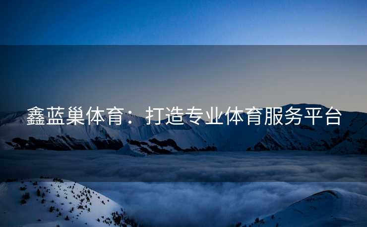 鑫蓝巢体育：打造专业体育服务平台